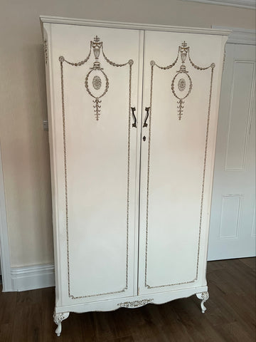 Vintage French Style Double Wardrobe (SKU159)