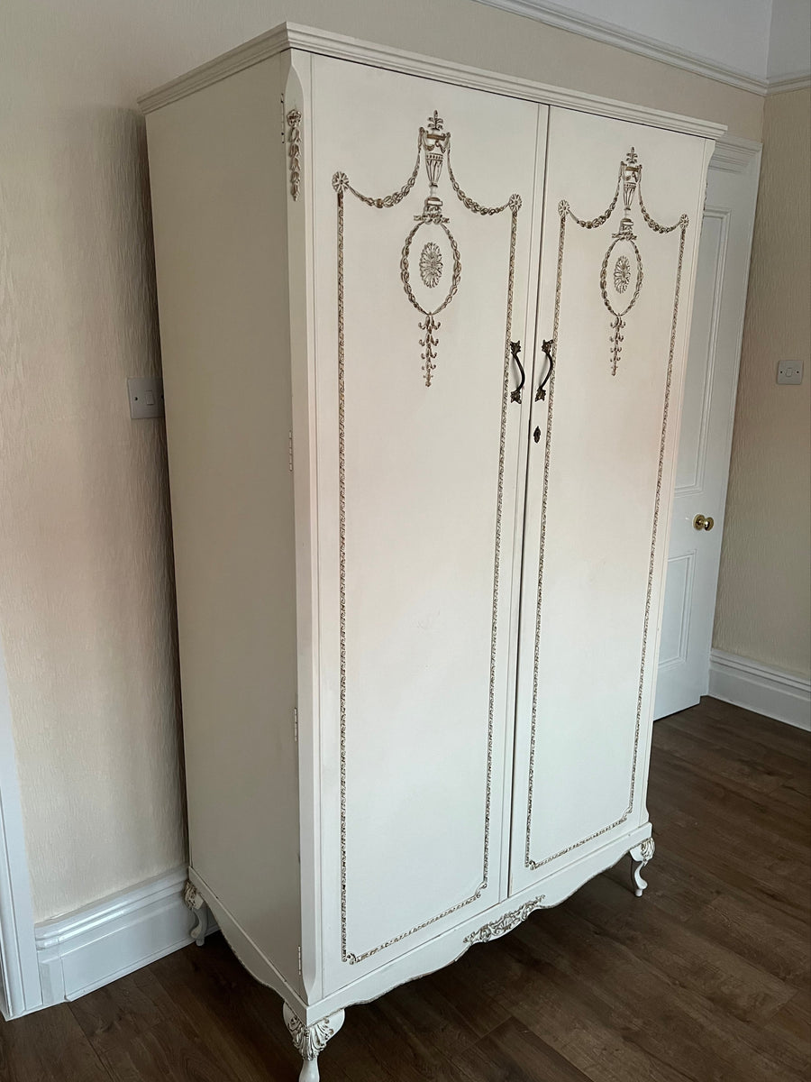 Vintage French Style Double Wardrobe (SKU159)
