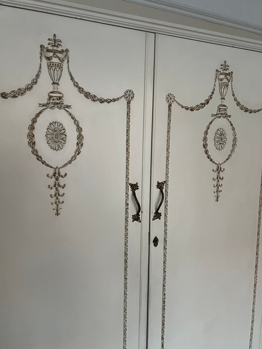 Vintage French Style Double Wardrobe (SKU159)