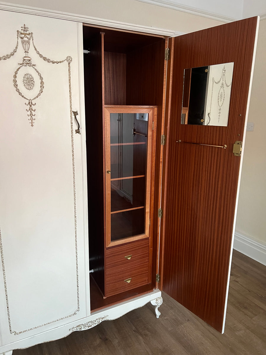 Vintage French Style Double Wardrobe (SKU159)