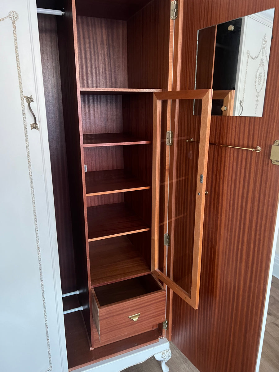 Vintage French Style Double Wardrobe (SKU159)
