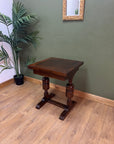 Small Vintage Oak Draw Leaf Wooden Dining Table (SKU36)