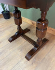 Small Vintage Oak Draw Leaf Wooden Dining Table (SKU36)