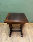 Small Vintage Oak Draw Leaf Wooden Dining Table (SKU36)