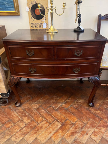 Mahogany Georgian Style Low 2 Drawer Chest Side Table (SKU227)