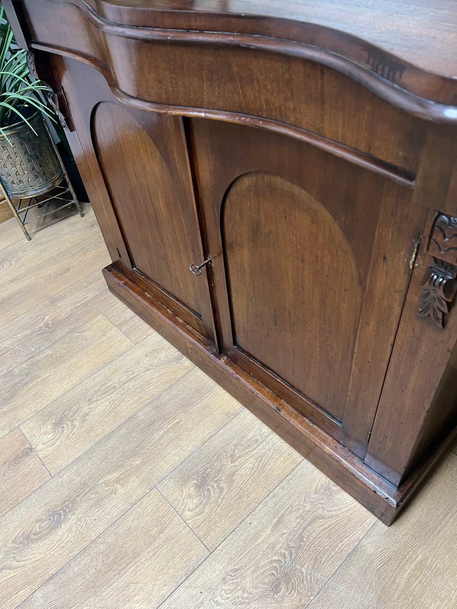 Antique Victorian Mahogany Chiffonier With Mirror (SKU053)