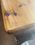 Pine Chest Of Five Drawers On Bun Feet (SKU156)