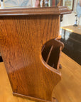 Oak Side Table / Magazine Rack and Single Drawer (SKU74)