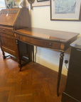 Mahogany Inlaid Bow Fronted Console Table On Fluted Legs Single Drawer (SKU222)