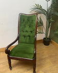 Antique Victorian Button-Back Armchair (SKU251)