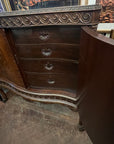 Mahogany Chippendale Style Buffet Cabinet On Cabriole Legs (SKU61)