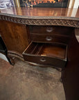 Mahogany Chippendale Style Buffet Cabinet On Cabriole Legs (SKU61)