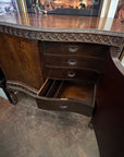 Mahogany Chippendale Style Buffet Cabinet On Cabriole Legs (SKU61)