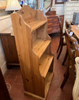 Vintage Solid Pine Waterfall Freestanding Bookcase (SKU126)