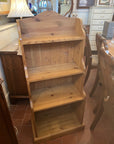 Vintage Solid Pine Waterfall Freestanding Bookcase (SKU126)