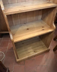 Vintage Solid Pine Waterfall Freestanding Bookcase (SKU126)