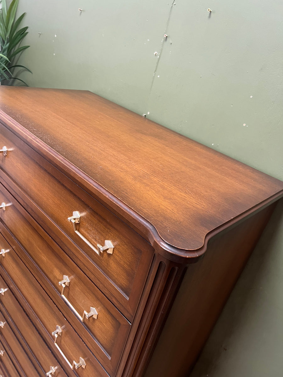 Vintage Mahogany Louis XVI Style Tall Chest Drawers (SKU168)
