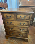 Vintage Yew Wood Small Chest Drawers (SKU167)