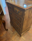 Vintage Yew Wood Small Chest Drawers (SKU167)