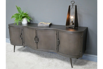 Industrial Style Metal Curve Low Sideboard TV Cabinet (SKU82)