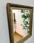 Vintage Gold Framed Bevelled Mirror 61cm x 51cm (SKU355)