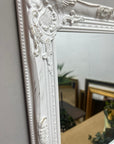 White Distressed Framed Mirror (SKU306)