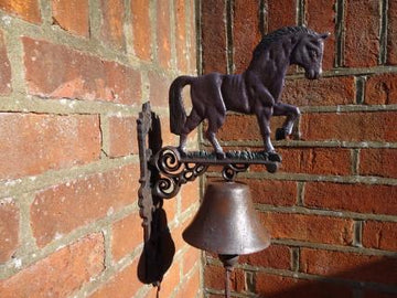Cast Iron Bell With Horse Decoration (SKU1102)