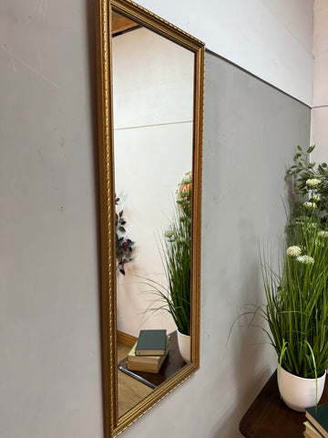 Vintage Long Gold Framed Mirror (SKU313)