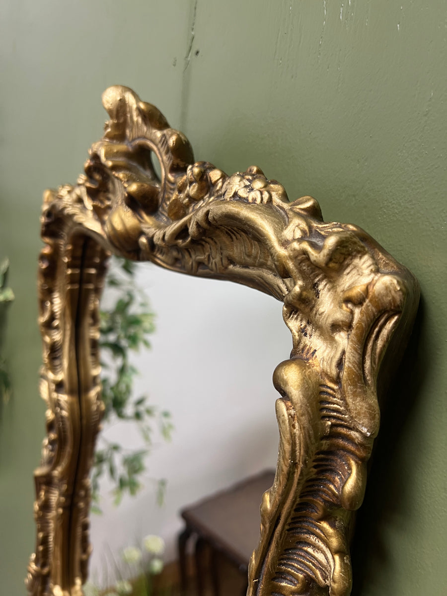 Vintage Gold Ornate Framed Mirror (SKU328)