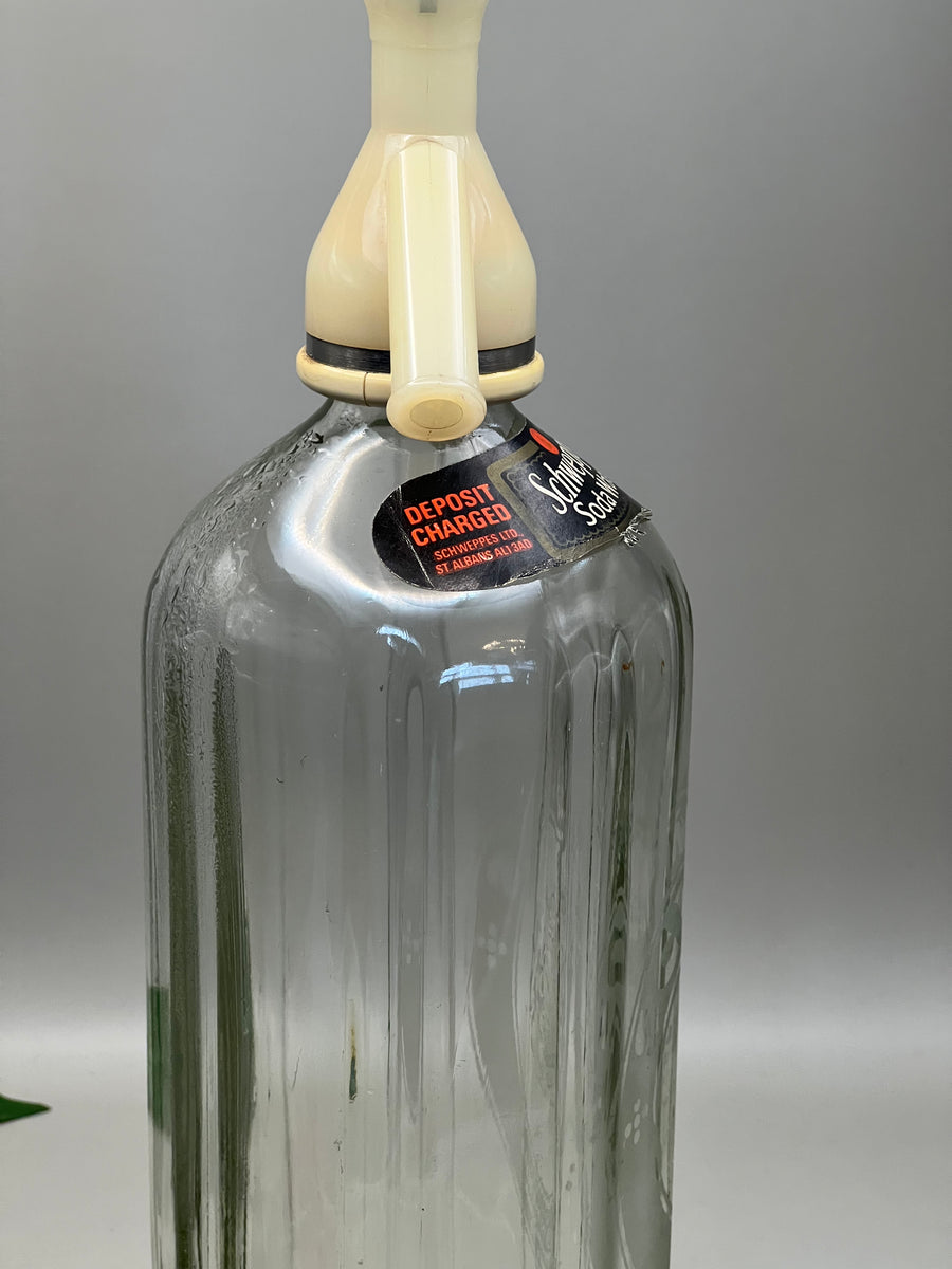 Vintage Schweppes glass Soda Syphon - Display bar props (SKU655)