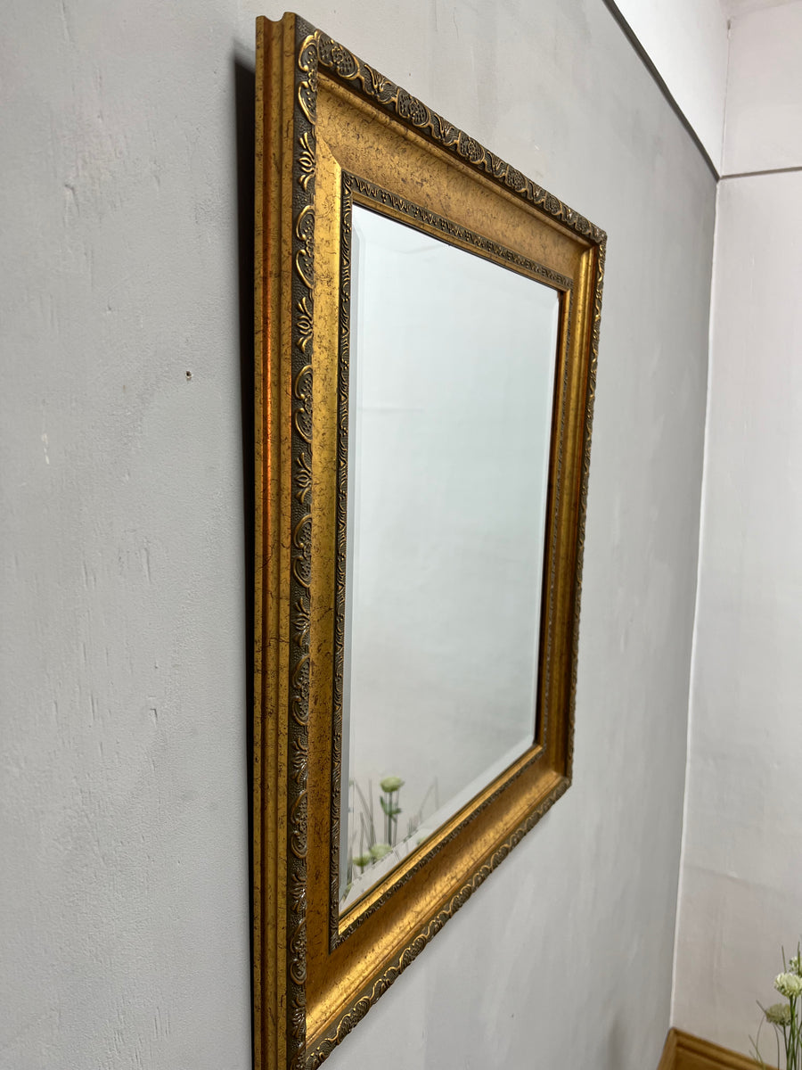 Vintage Gold Bevelled Edge Mirror (SKU329)