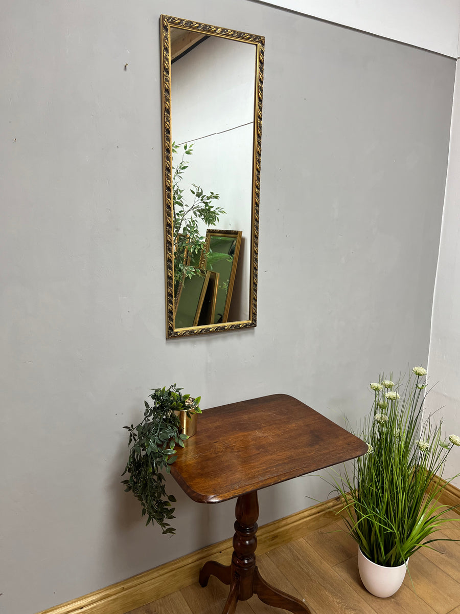 Vintage Long Gold Framed Mirror (SKU310)
