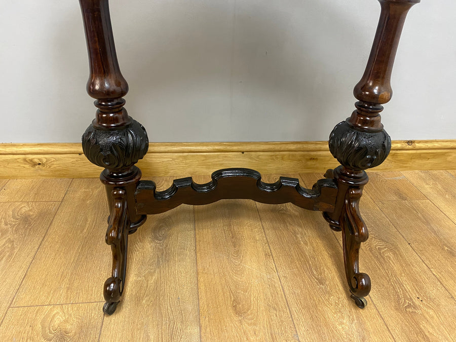Antique Rosewood Kidney Shape Table