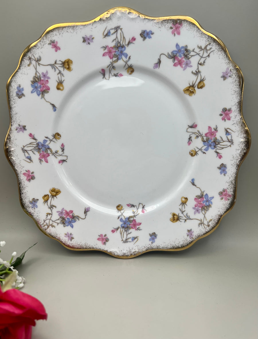 Royal Stafford Violets Pompadour Cake / Biscuit Plate  (SKU536)